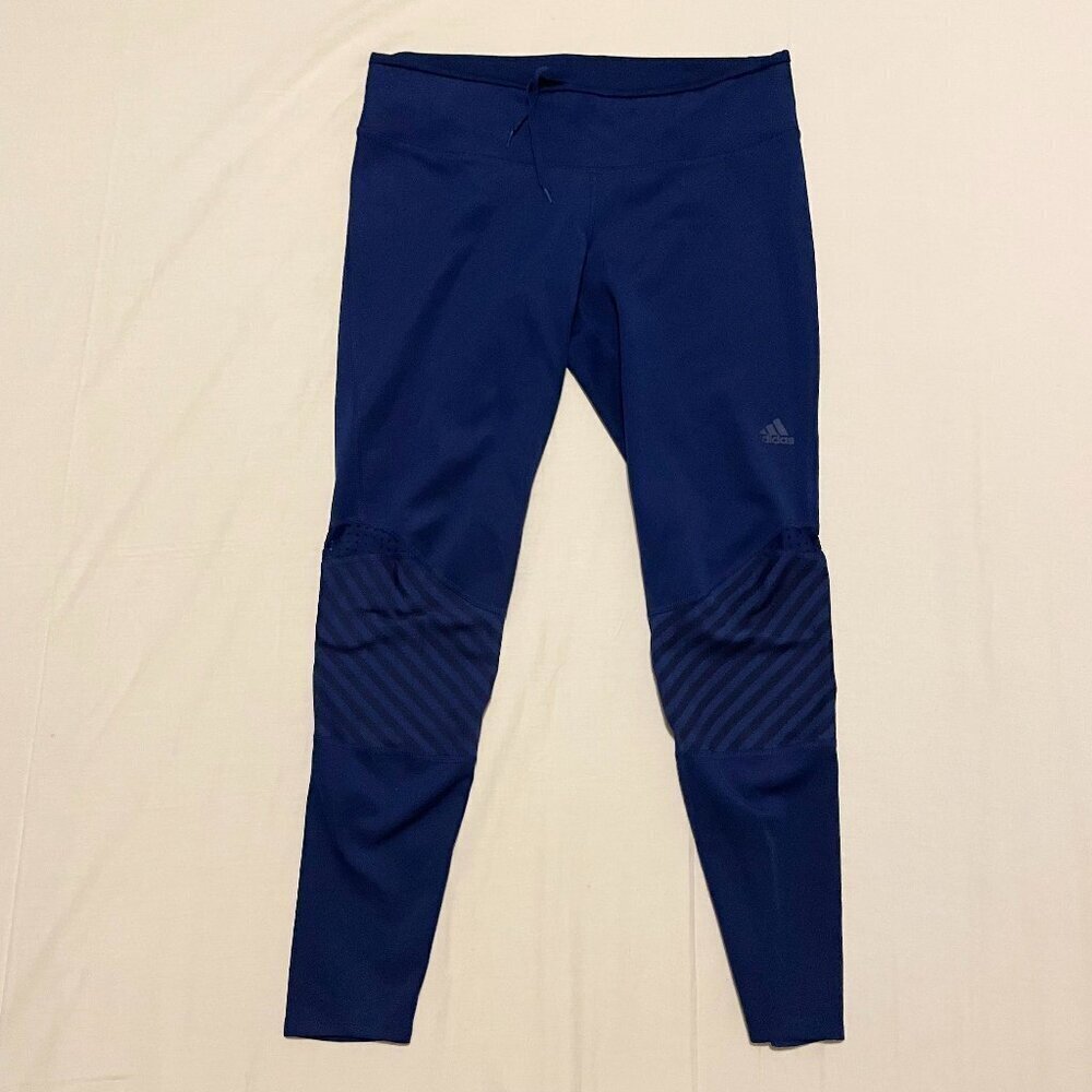 Adidas Blue Leggings Womens Size Medium Activewear